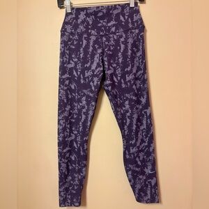 Nike Women's Purple Patterned Leggings